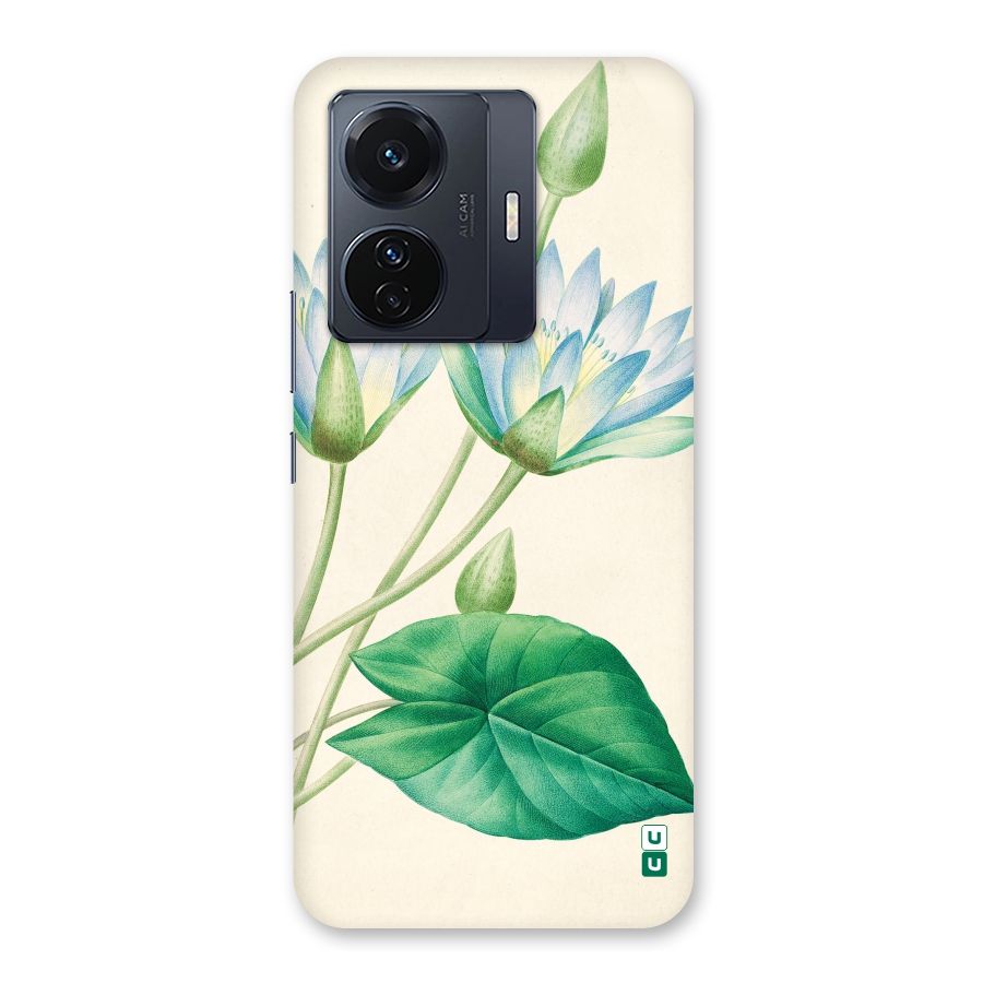 Blue Lotus Back Case for Vivo T1 Pro