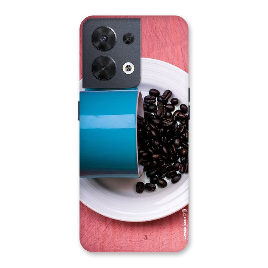 Blue Mug And Beans Back Case for Oppo Reno8 5G