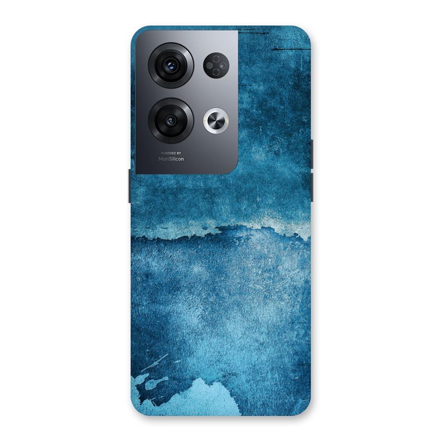 Blue Paint Wall Back Case for Oppo Reno8 Pro 5G