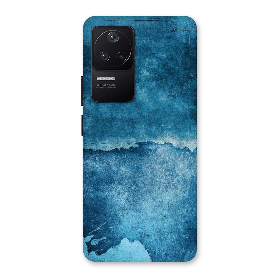 Blue Paint Wall Back Case for Poco F4 5G