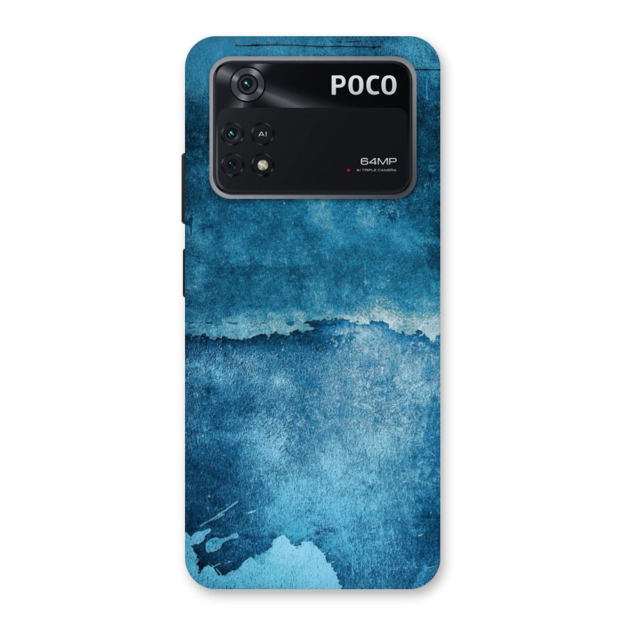 Blue Paint Wall Back Case for Poco M4 Pro 4G