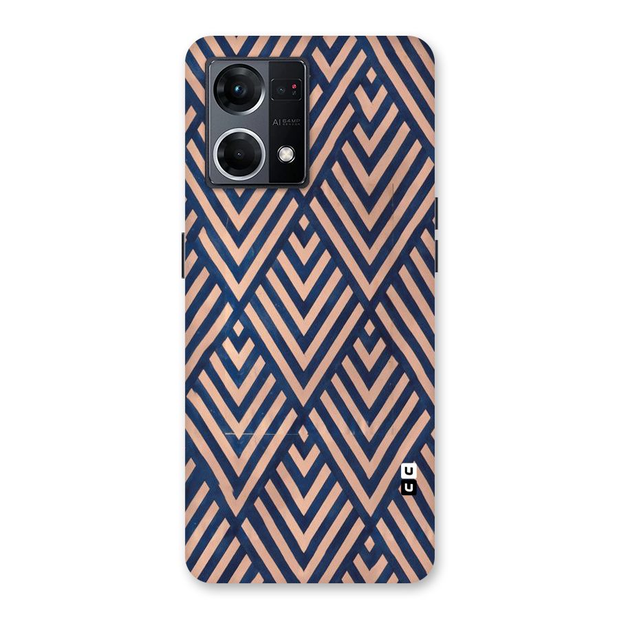 Blue Peach Glass Back Case for Oppo F21 Pro 5G