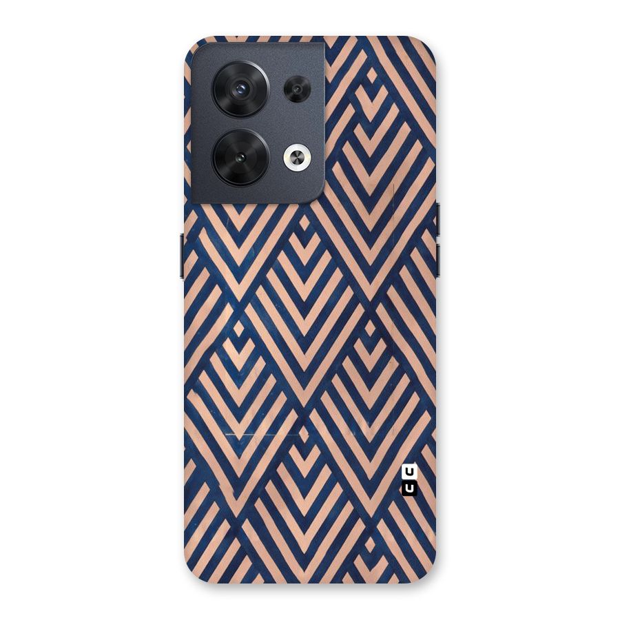 Blue Peach Back Case for Oppo Reno8 5G