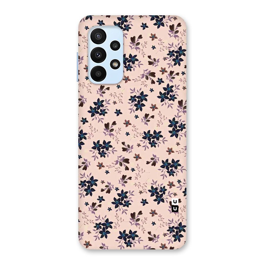 Blue Peach Floral Back Case for Galaxy A23