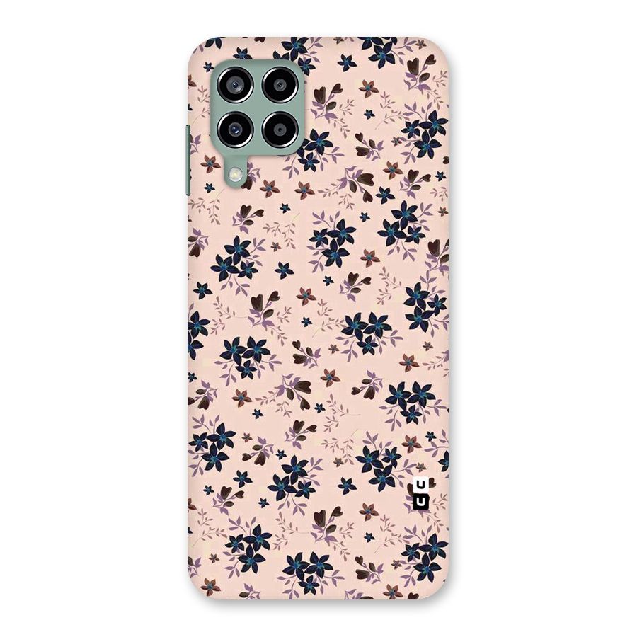Blue Peach Floral Back Case for Galaxy M33