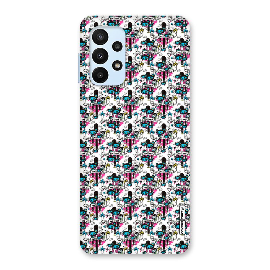 Blue Pink Pattern Back Case for Galaxy A23