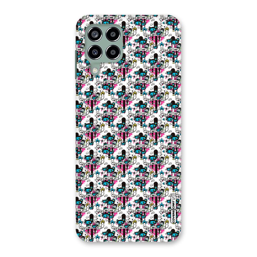 Blue Pink Pattern Back Case for Galaxy M33