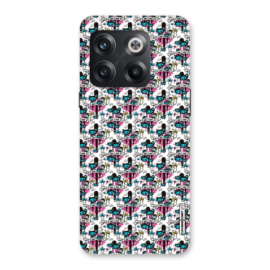 Blue Pink Pattern Back Case for OnePlus 10T