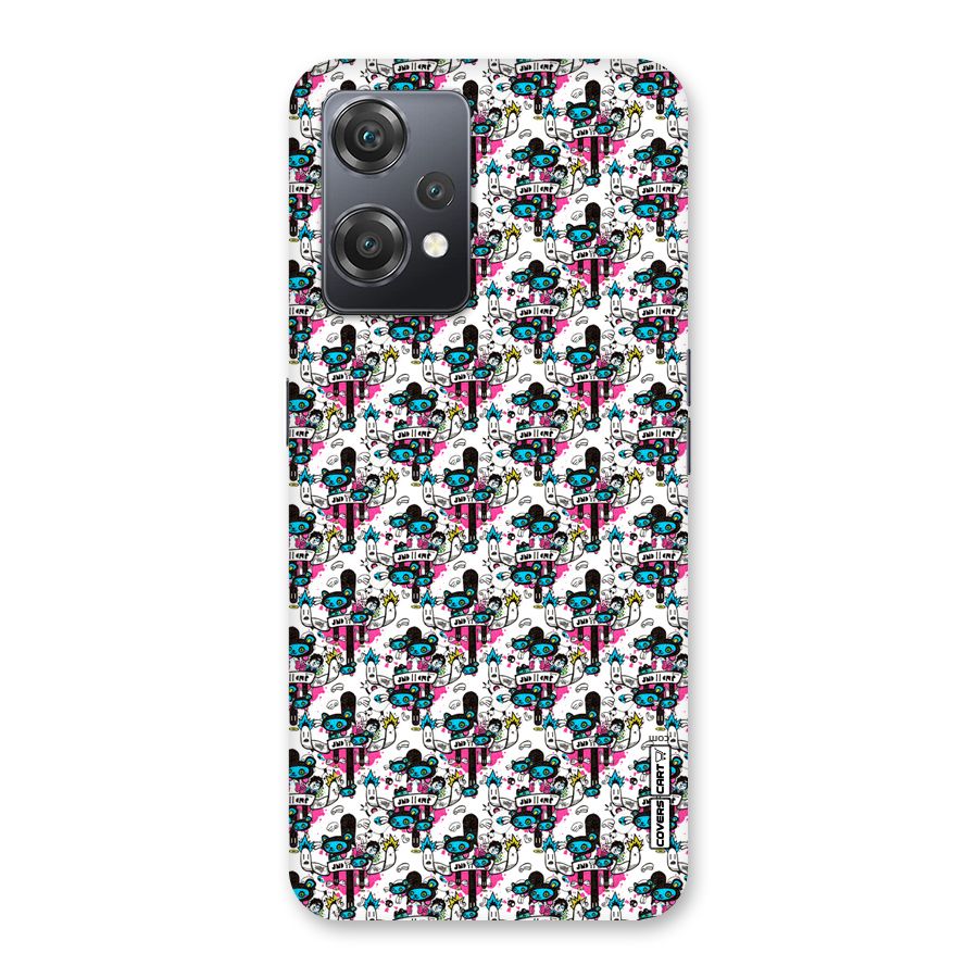 Blue Pink Pattern Back Case for OnePlus Nord CE 2 Lite 5G