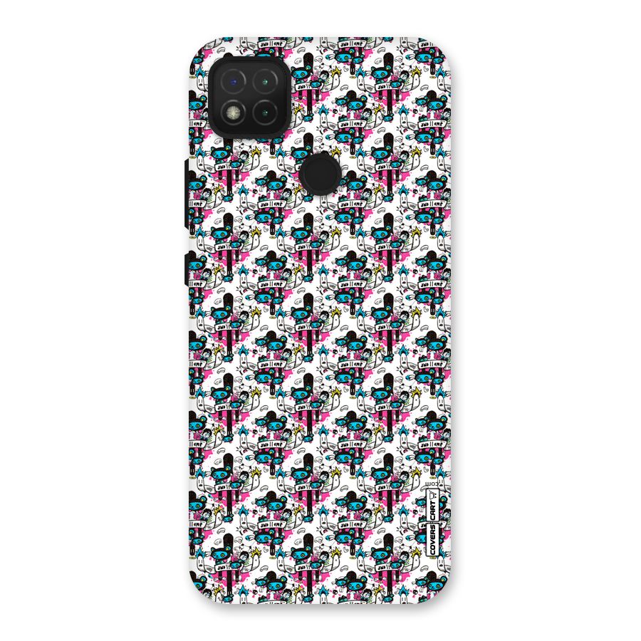 Blue Pink Pattern Back Case for Redmi 9 Activ