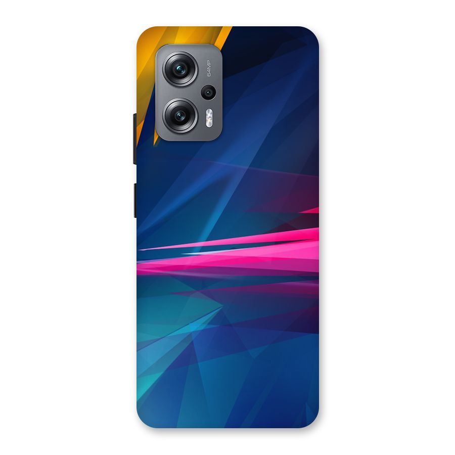 Blue Red Abstract Back Case for Redmi K50i