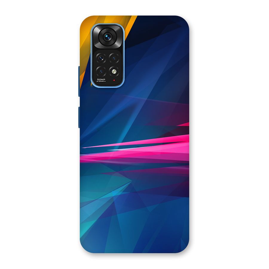 Blue Red Abstract Back Case for Redmi Note 11S