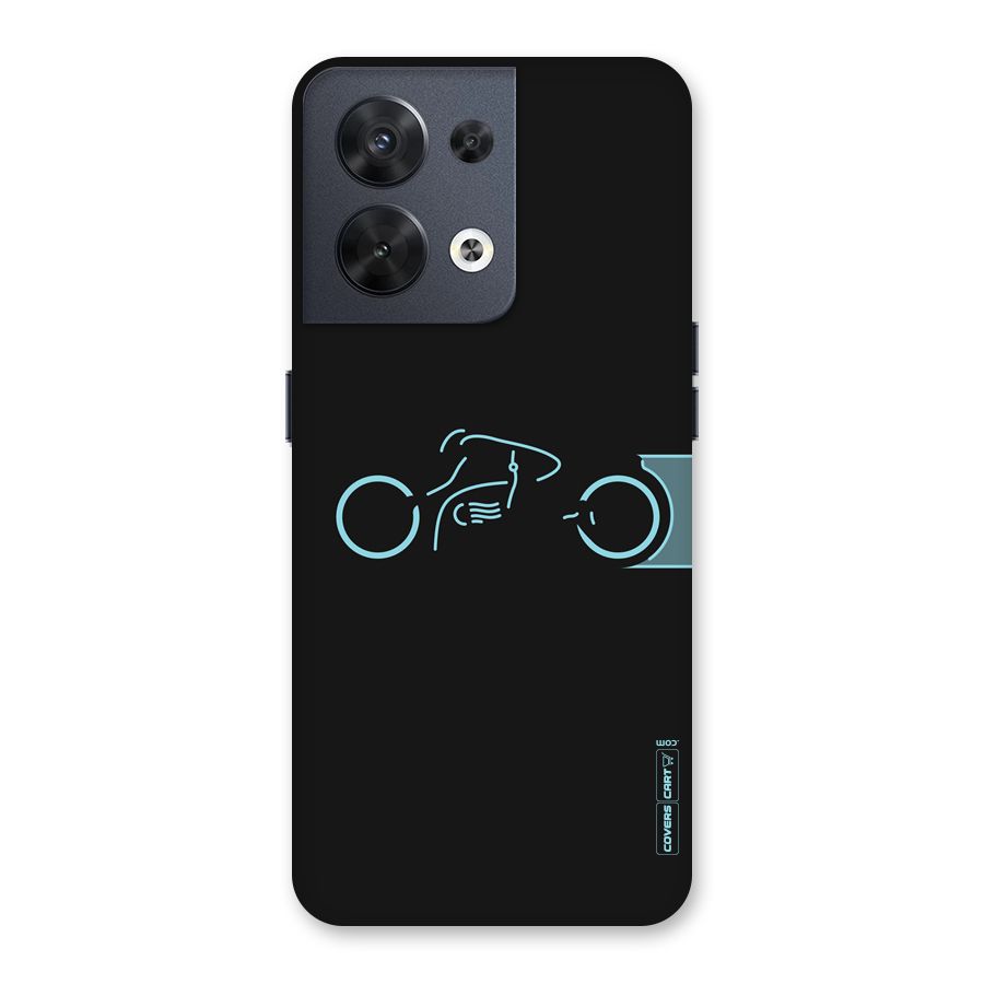 Blue Ride Back Case for Oppo Reno8 5G