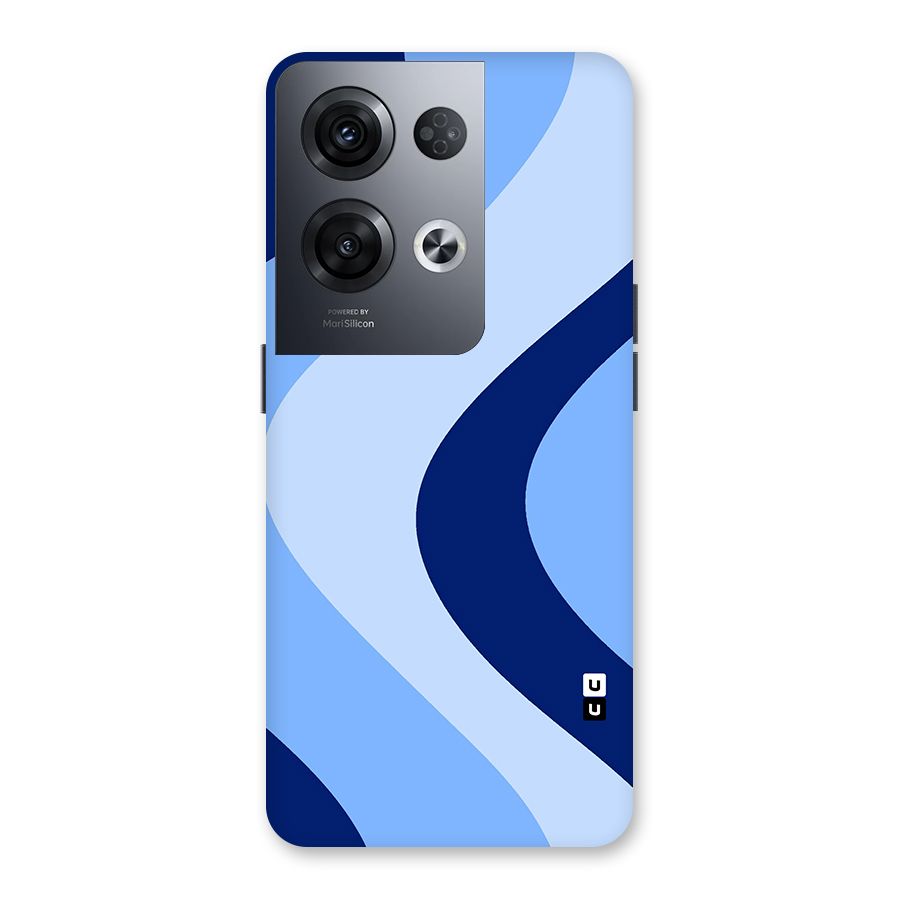 Blue Shade Curves Back Case for Oppo Reno8 Pro 5G