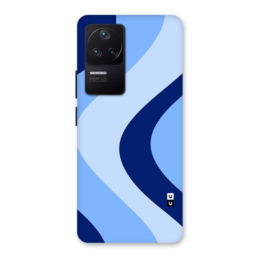 Blue Shade Curves Back Case for Poco F4 5G