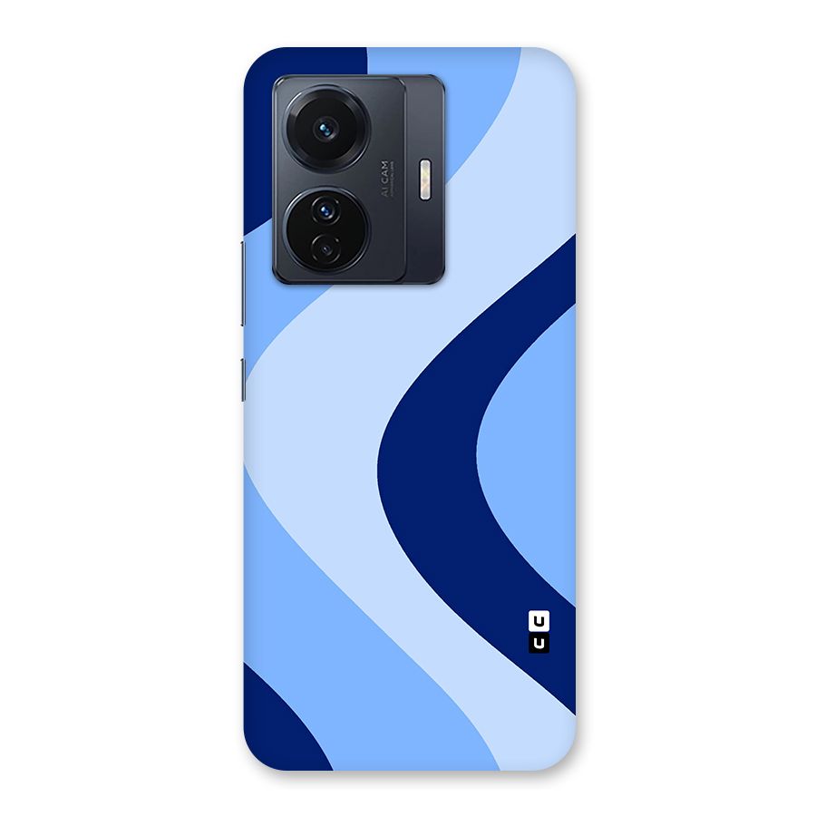 Blue Shade Curves Back Case for Vivo T1 Pro