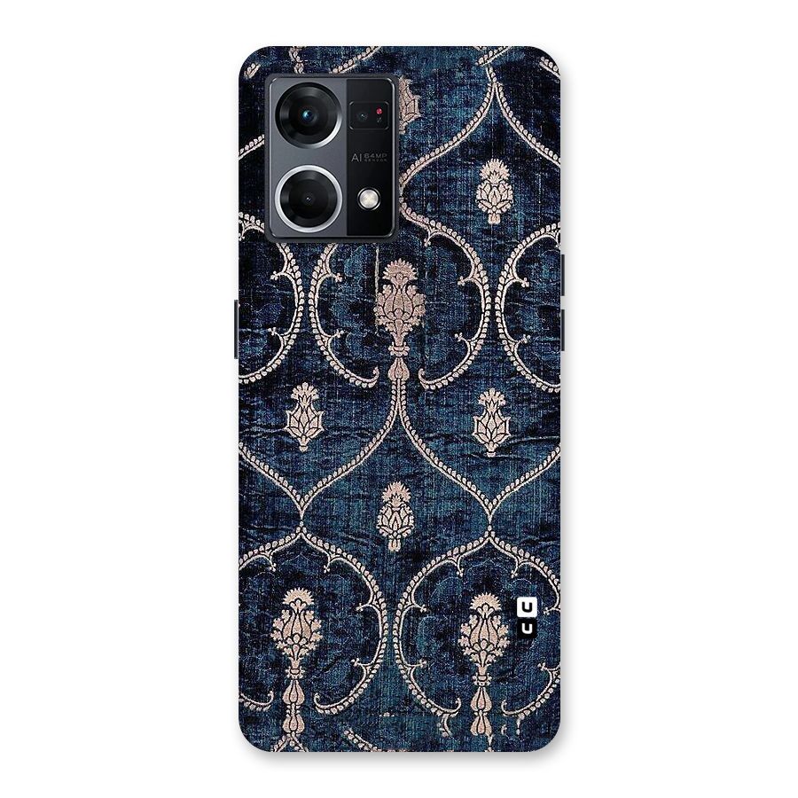 Blue Shade Rug Glass Back Case for Oppo F21 Pro 5G