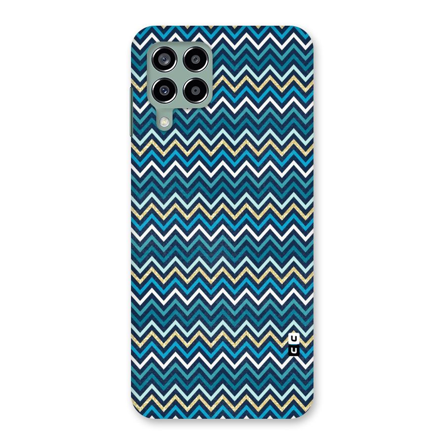 Blue Shades Chevron Pattern Back Case for Galaxy M33