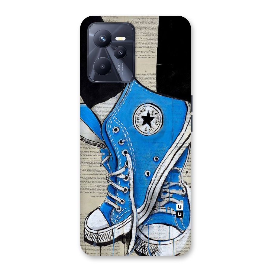 Blue Shoes Back Case for Realme C35