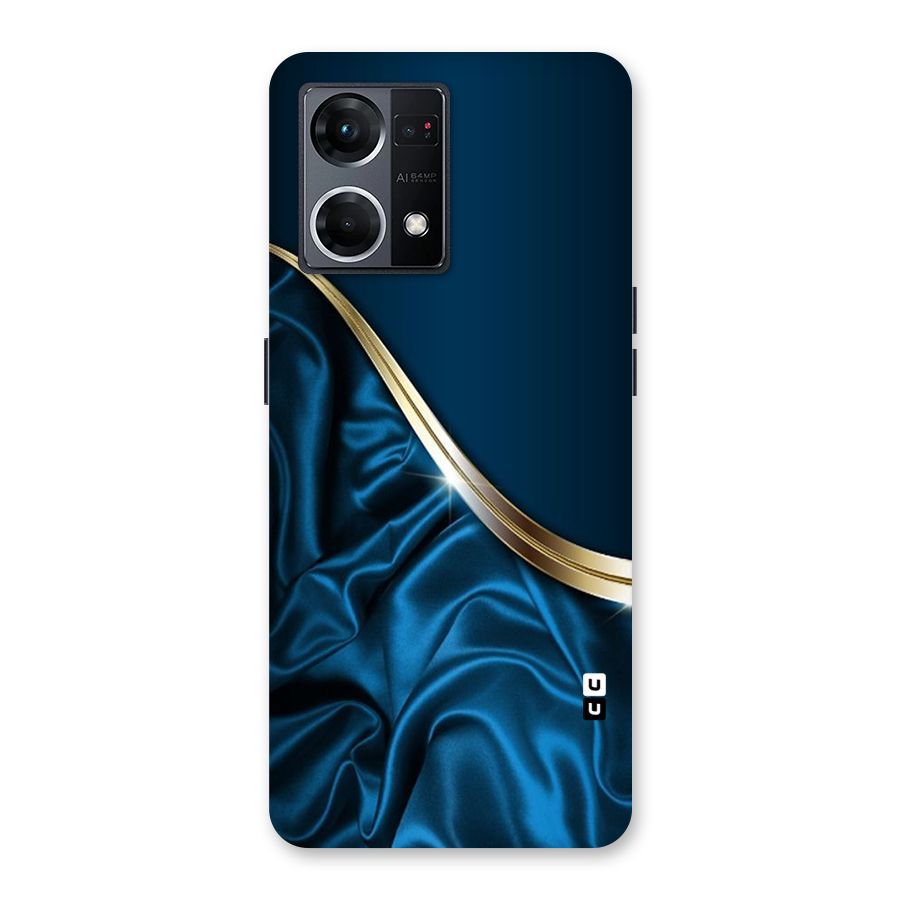 Blue Smooth Flow Glass Back Case for Oppo F21 Pro 5G