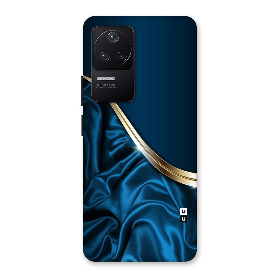 Blue Smooth Flow Back Case for Poco F4 5G
