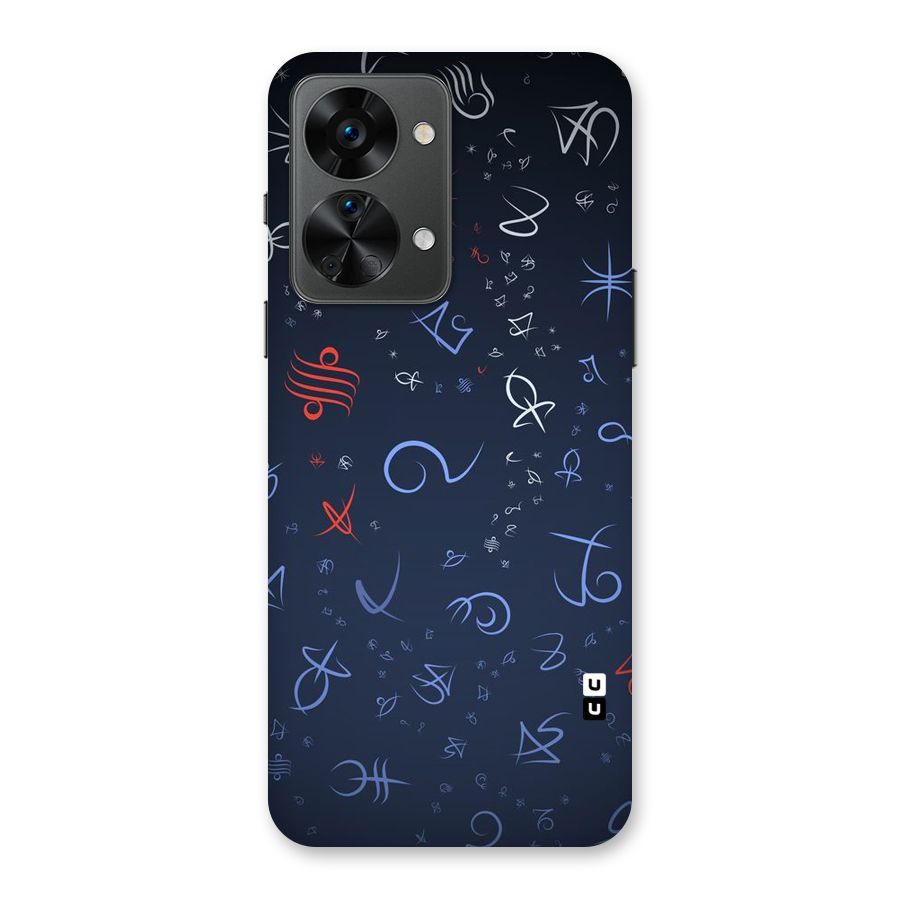Blue Symbols Back Case for OnePlus Nord 2T