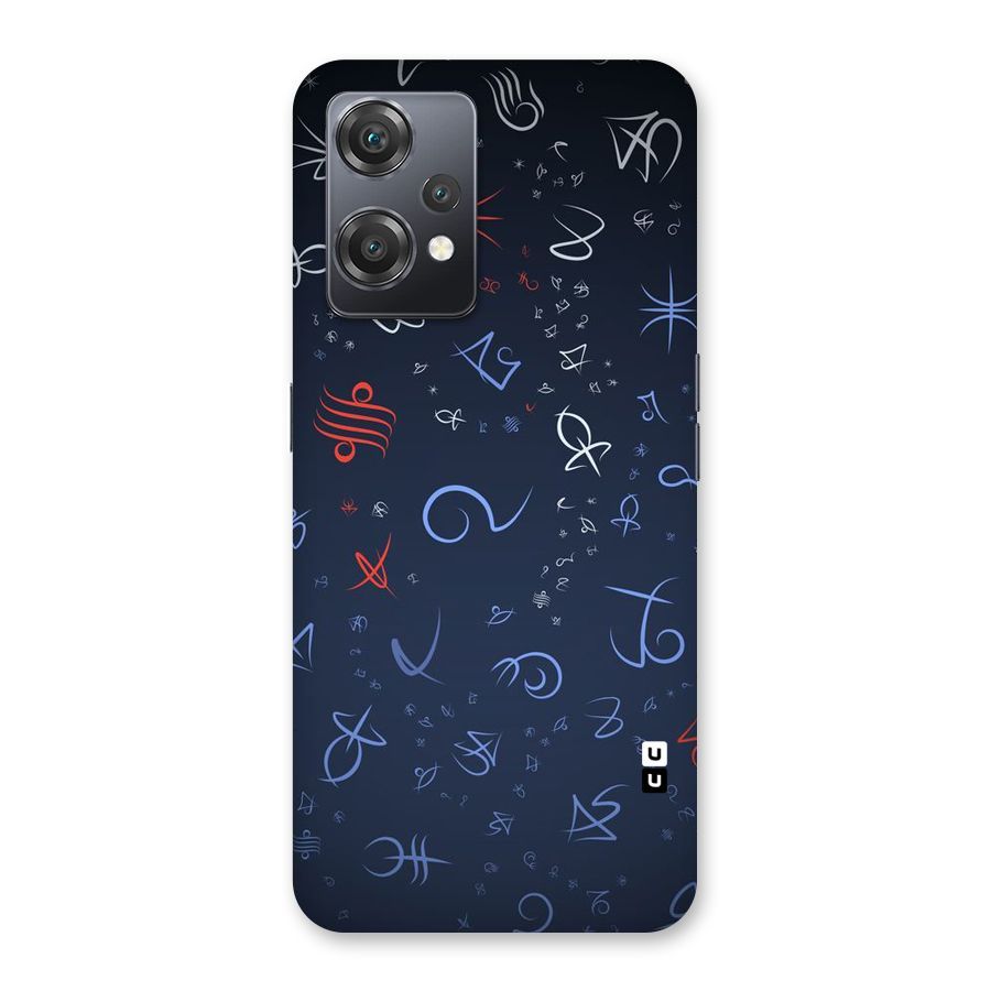 Blue Symbols Back Case for OnePlus Nord CE 2 Lite 5G