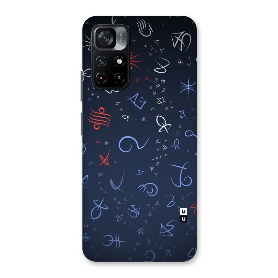 Blue Symbols Back Case for Poco M4 Pro 5G