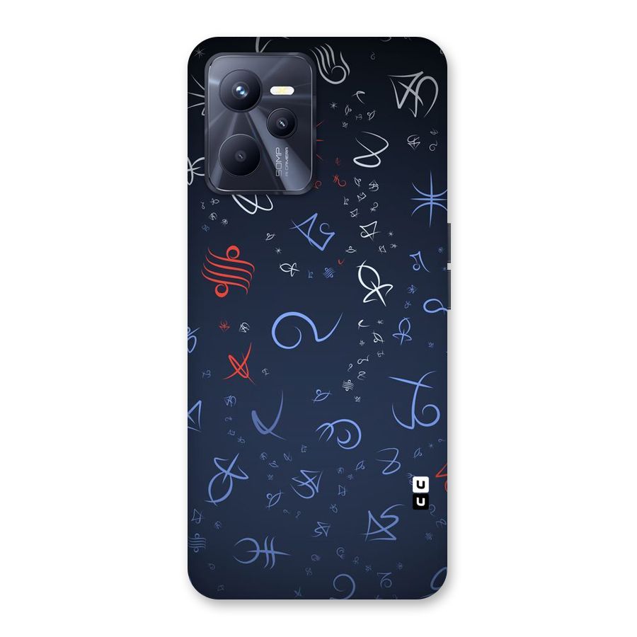 Blue Symbols Back Case for Realme C35