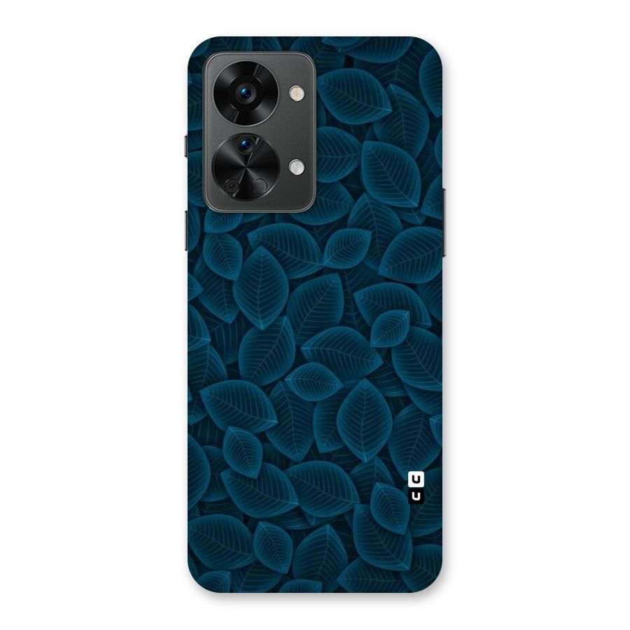 Blue Thin Leaves Back Case for OnePlus Nord 2T
