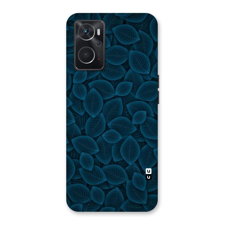Blue Thin Leaves Back Case for Oppo K10 4G