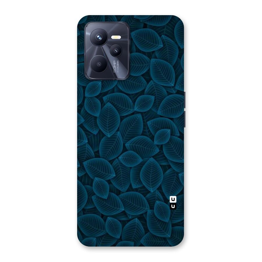 Blue Thin Leaves Back Case for Realme C35