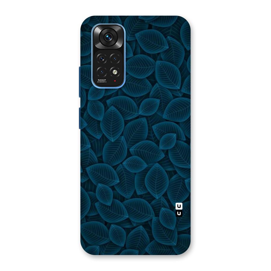 Blue Thin Leaves Back Case for Redmi Note 11S