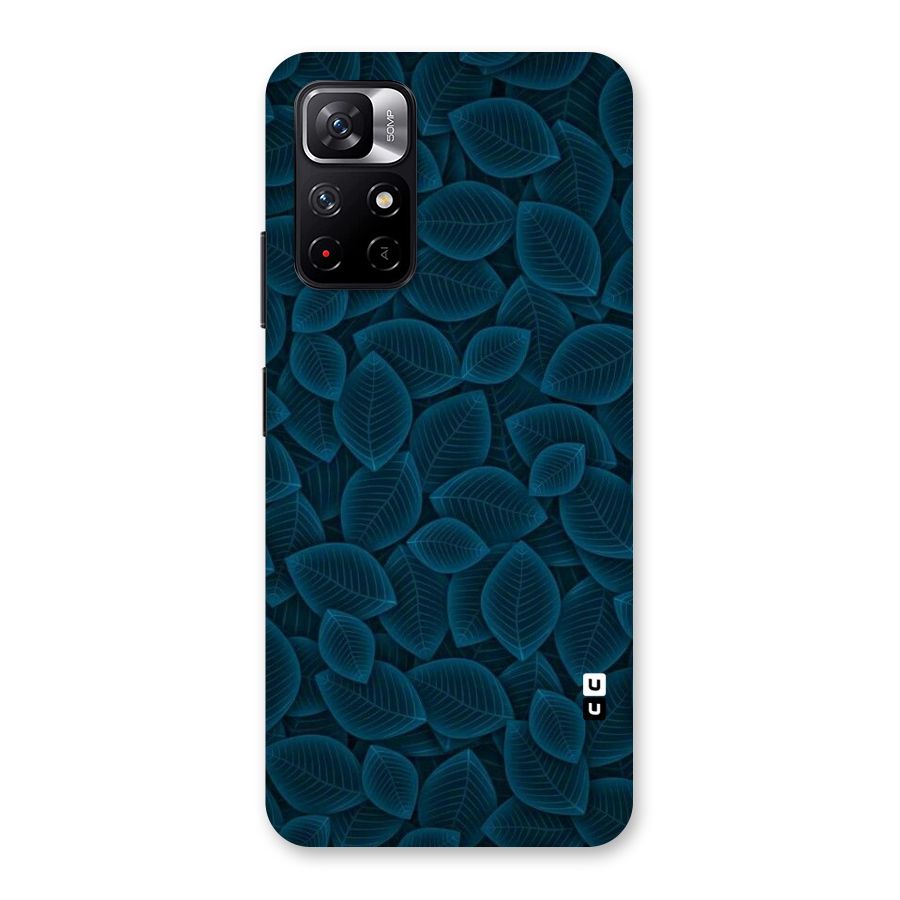 Blue Thin Leaves Back Case for Redmi Note 11T 5G
