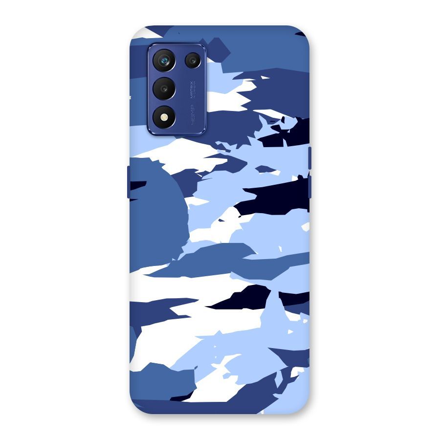 Blue White Canvas Back Case for Realme 9 5G Speed