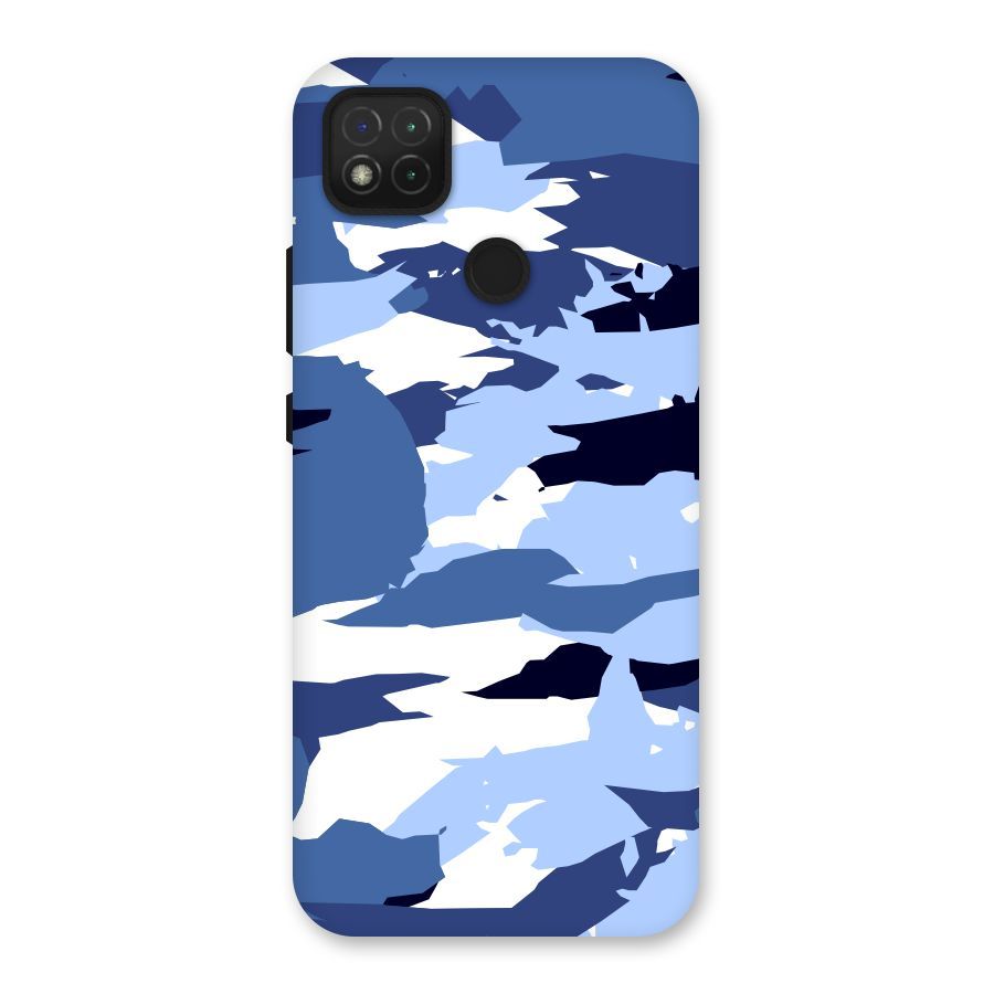 Blue White Canvas Back Case for Redmi 9 Activ