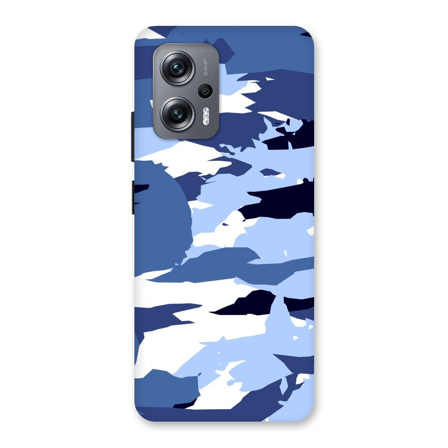 Blue White Canvas Back Case for Redmi K50i