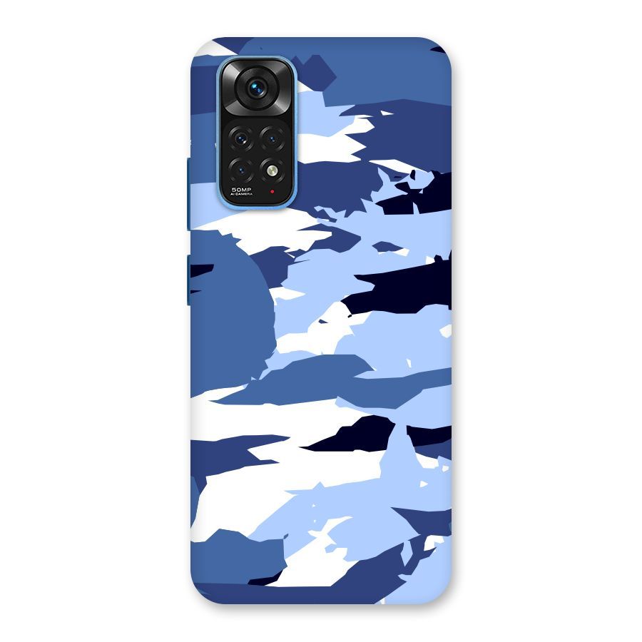 Blue White Canvas Back Case for Redmi Note 11S