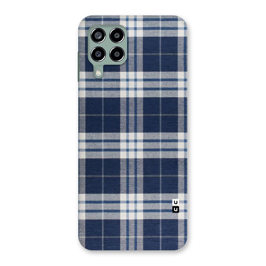 Blue White Check Back Case for Galaxy M33