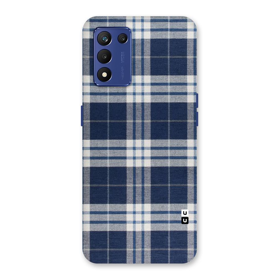 Blue White Check Back Case for Realme 9 5G Speed