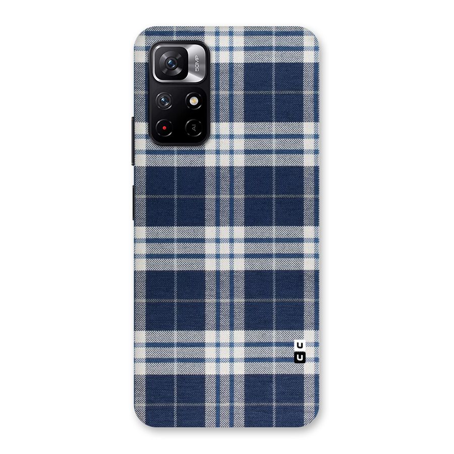 Blue White Check Back Case for Redmi Note 11T 5G