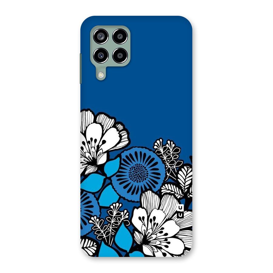 Blue White Flowers Back Case for Galaxy M33