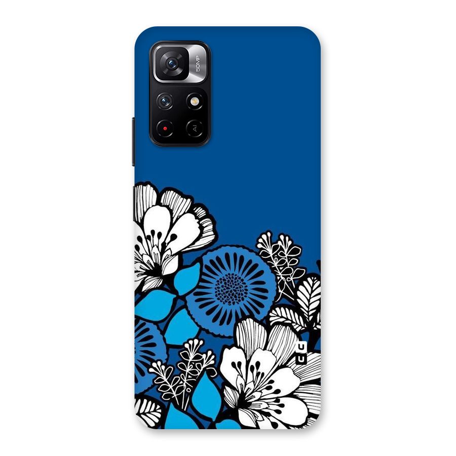 Blue White Flowers Back Case for Redmi Note 11T 5G