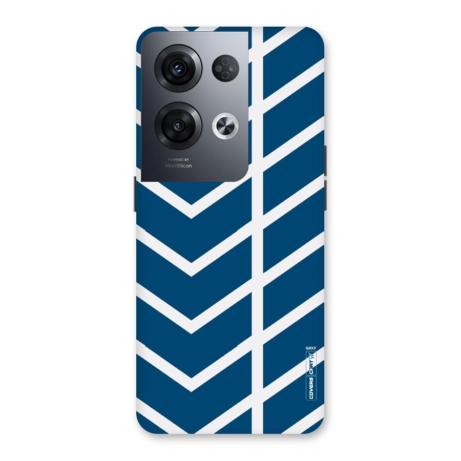 Blue White Pattern Back Case for Oppo Reno8 Pro 5G