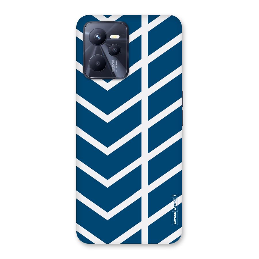 Blue White Pattern Back Case for Realme C35