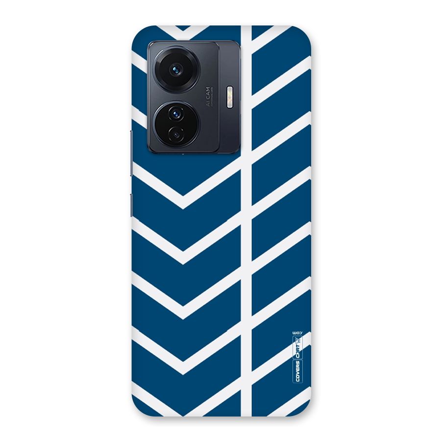 Blue White Pattern Back Case for Vivo T1 Pro