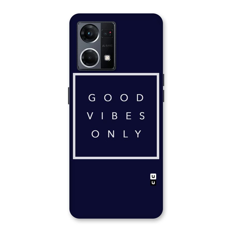 Blue White Vibes Glass Back Case for Oppo F21 Pro 5G