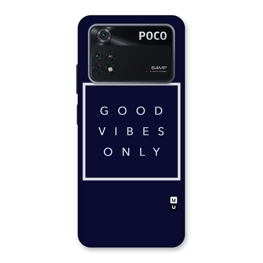 Blue White Vibes Back Case for Poco M4 Pro 4G