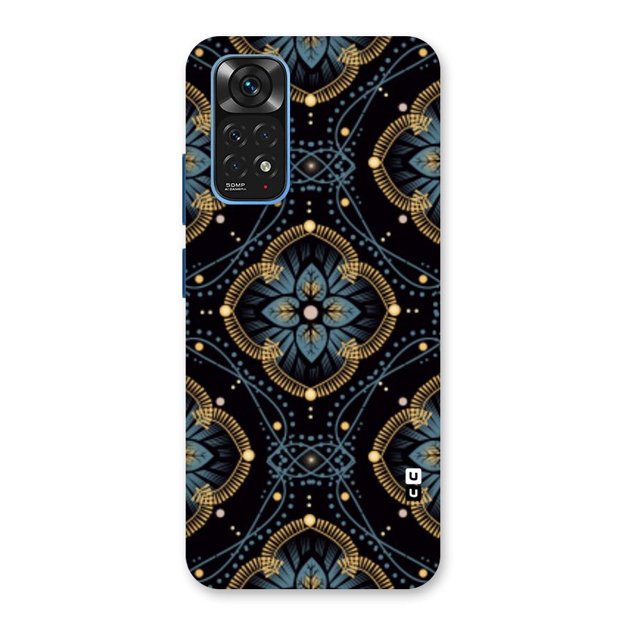 Blue With Black Flower Back Case for Redmi Note 11S
