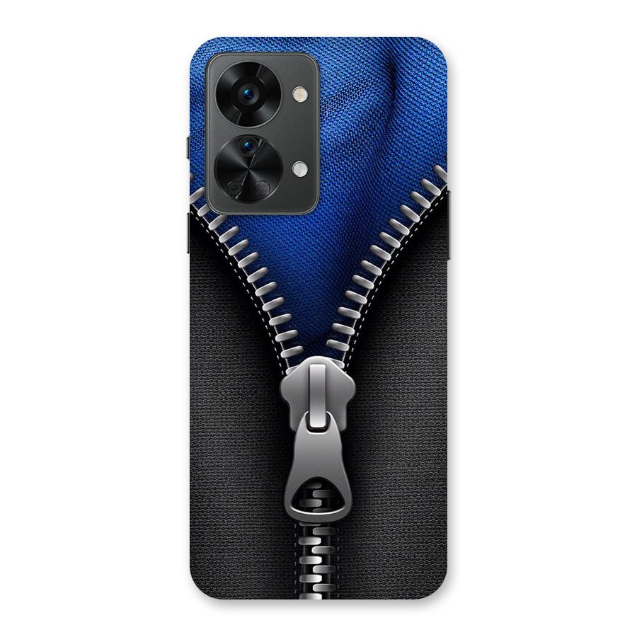 Blue Zipper Back Case for OnePlus Nord 2T
